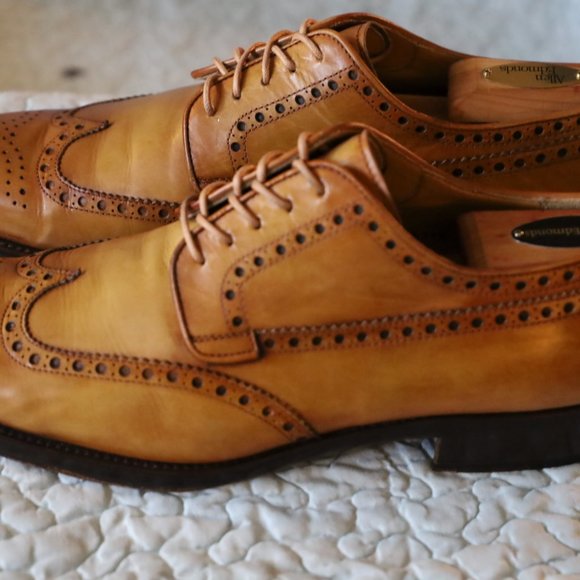 Magnanni 10-M Cognac Oxford Dress Shoes - Picture 7 of 10